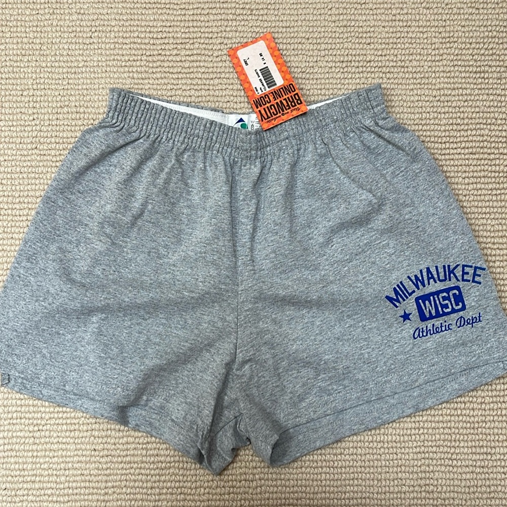 Gray women’s size large authentic shorts with Milwaukee on the butt.